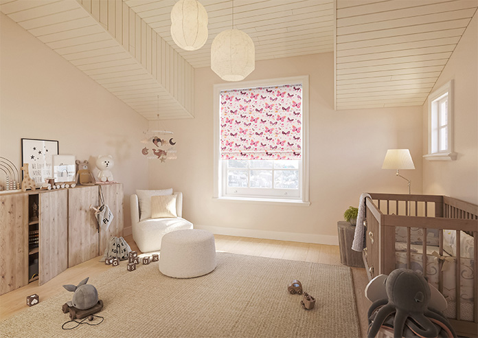 Butterfly Garden, Precious Pinks - Twist&Fit Roman Blind - Image 6